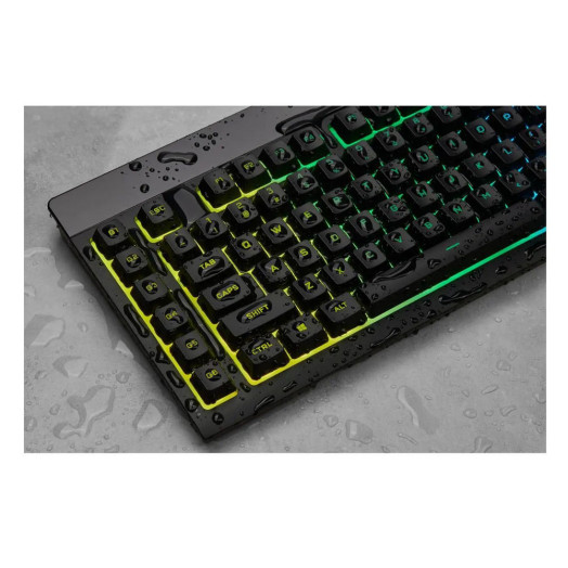 Чорна мембранна клавіатура Corsair K55 RGB Pro