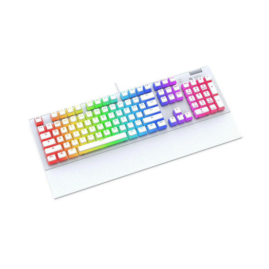 Механічна клавіатура SPC Gear GK650K Omnis RGB Onyx White Pudding Edition Kailh Red White