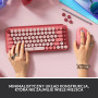 Механічна клавіатура Logitech POP Keys Heartbreaker Raspberry