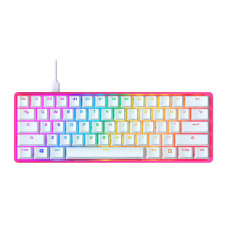 Механічна клавіатура HyperX Alloy Origins 60 Pink Red Switch, біло-рожева