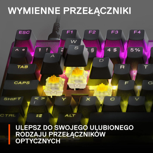 Механічна клавіатура SteelSeries Apex 9 TKL Black
