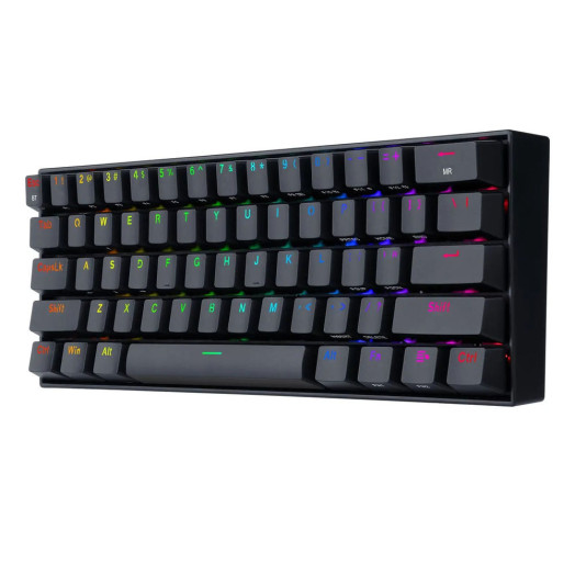 Механічна клавіатура Redragon Draconic PRO K530 RGB, коричневий перемикач, чорний