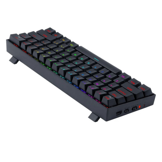 Механічна клавіатура Redragon Draconic PRO K530 RGB, коричневий перемикач, чорний