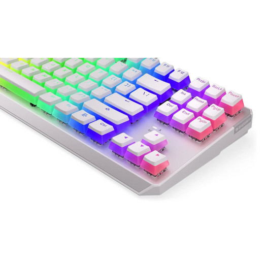 Механічна клавіатура Endorfy Thock TKL Pudding Onyx White Red Kailh Red RGB White