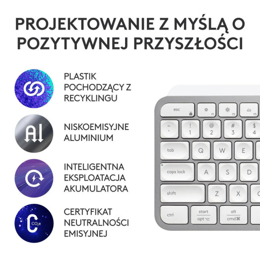 Мембранна клавіатура Logitech MX Keys S сіра
