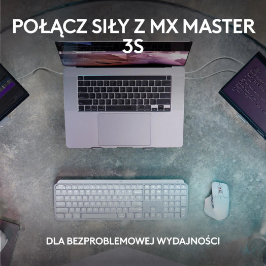 Мембранна клавіатура Logitech MX Keys S сіра