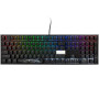 Механічна клавіатура Ducky One 2 з підсвічуванням PBT RGB Cherry MX Red Black