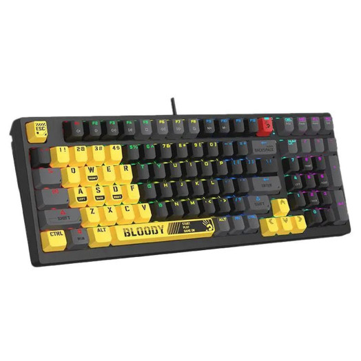 Механічна клавіатура A4tech Bloody S98 Sports Lime BLMS Red Black Yellow