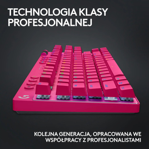 Механічна клавіатура Logitech G Pro X TKL Lightspeed Tactile GX Brown Pink
