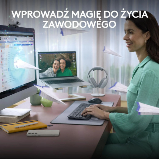 Мембранна клавіатура Logitech Signature Slim K950 Graphite
