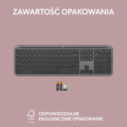 Мембранна клавіатура Logitech Signature Slim K950 Graphite