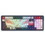 Синя та біла механічна клавіатура Redragon K686AK RGB PRO EISA
