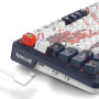 Синя та біла механічна клавіатура Redragon K686AK RGB PRO EISA