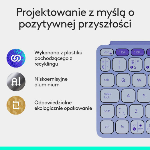Фіолетова клавіатура Logitech Keys-To-Go 2 Scissor