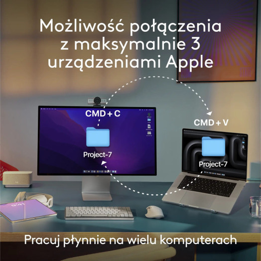 Мембранна клавіатура Logitech MX Keys S для Mac Graphite