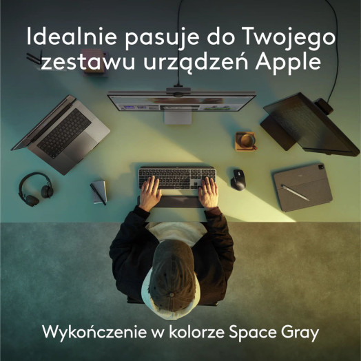 Мембранна клавіатура Logitech MX Keys S для Mac Graphite