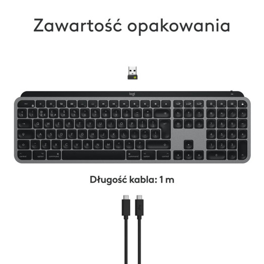 Мембранна клавіатура Logitech MX Keys S для Mac Graphite