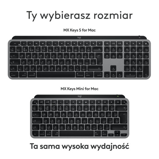 Мембранна клавіатура Logitech MX Keys S для Mac Graphite