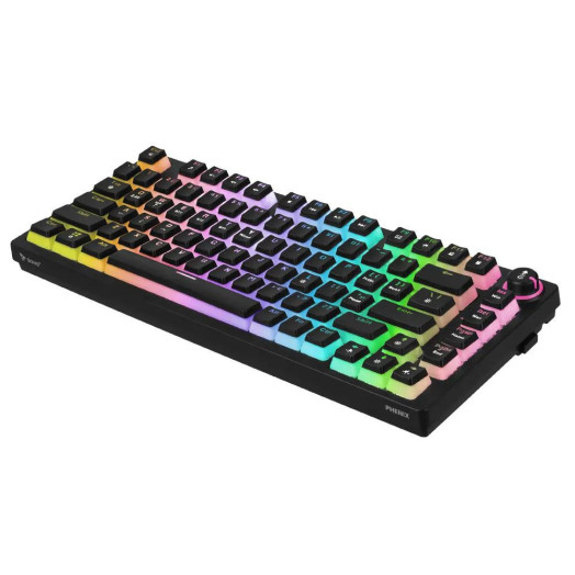 Механічна клавіатура Savio Phenix Gateron Yellow Pro Pudding Black