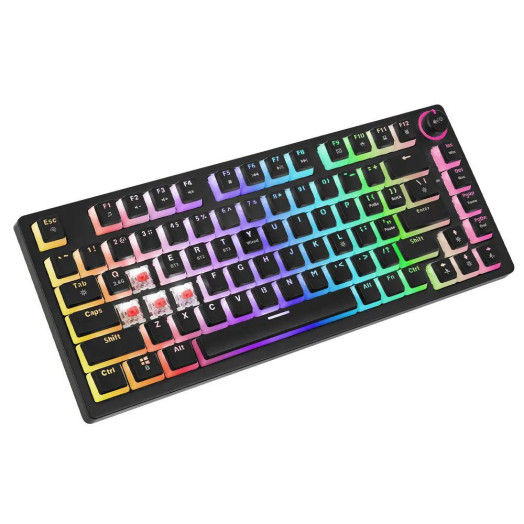 Механічна клавіатура Savio Phenix Gateron Red Pro Pudding Black