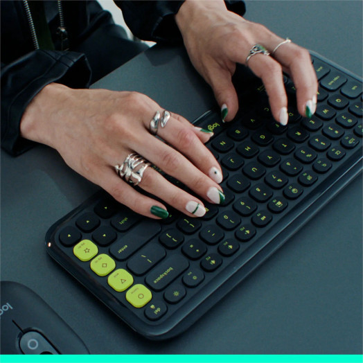 Logitech POP Icon Keys Purple Membrane Keyboard