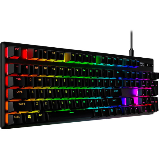 Механічна клавіатура HyperX Alloy Origins PBT HX Red Switch Black