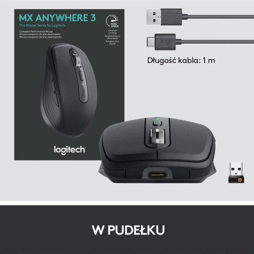 Миша Logitech MX Anywhere 3 Graphite