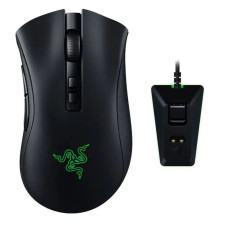 Ігрова миша Razer DeathAdder V2 Pro + зарядна док-станція чорного кольору