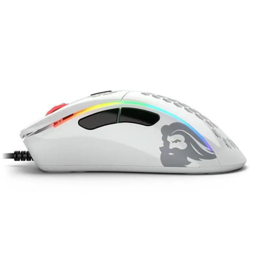 Glorious Model D Minus Glossy White Gaming Mouse