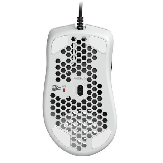 Glorious Model D Minus Glossy White Gaming Mouse