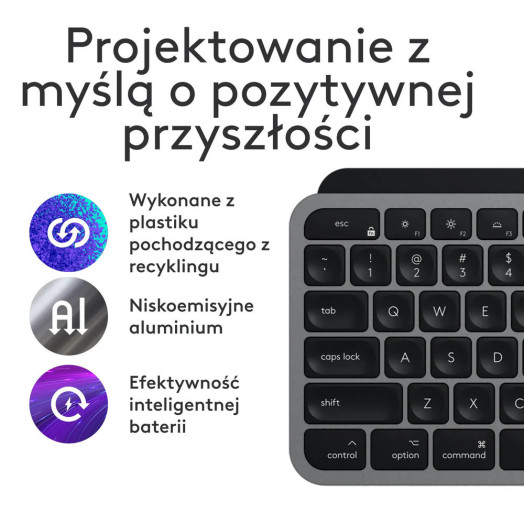 Комбінований набір клавіш Logitech MX Keys S для Mac Graphite