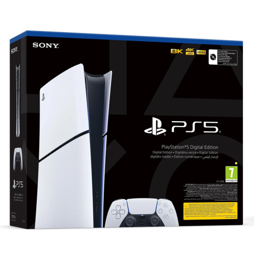 Sony PlayStation 5 Digital Slim D Chassis (PS5) 1TB Console + White Pad