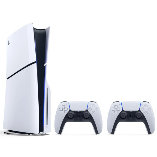 Sony PlayStation 5 Slim D Chassis (PS5) 1TB Console with Drive + Additional Pad White