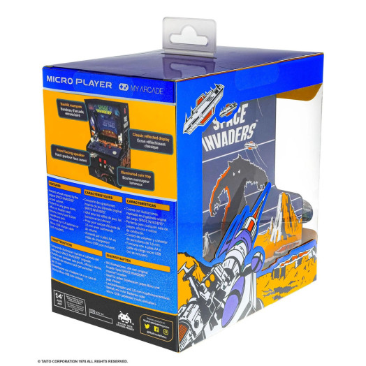 My Arcade Micro Player Console Retro Arcade Space Invaders