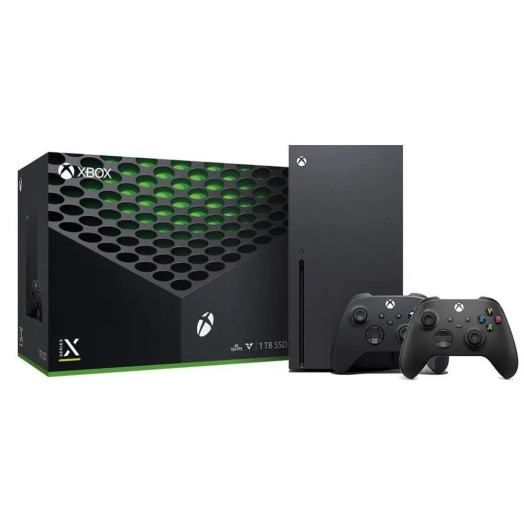 Консоль Xbox Series X 1 ТБ з накопичувачем + додаткова панель чорного кольору