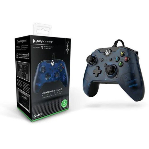 Консоль Xbox Series S 512 ГБ + дротова панель для PDP Mindnight Blue