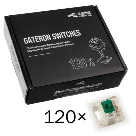 Перемикач Glorious Gateron Green 120шт. Зелений