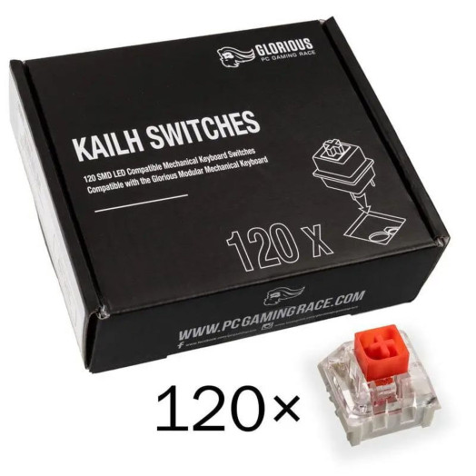 Glorious Kailh Box Red Switch 120шт. Червоний
