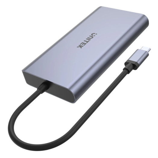 Док-станція Unitek D1056A, USB-C, 2x USB 3.1, HDMI, DP, RJ45, SD Reader