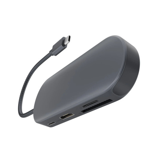 USB-концентратор Newell 7 в 1, сірий