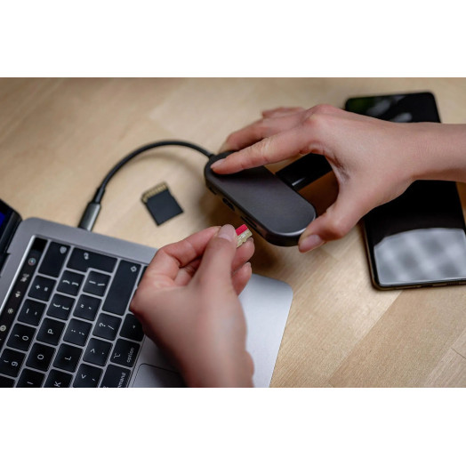 USB-концентратор Newell 7 в 1, сірий