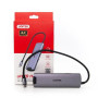 Концентратор USB Unitek H1112F USB-C PD100W RJ-45 5Gbps Grey