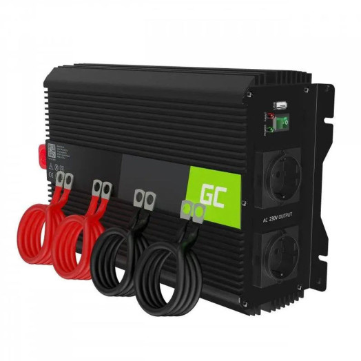 Green Cell PRO INVGC10 перетворювач 12 В до 230 В 2000 Вт/4000 Вт модифікована синусоїда
