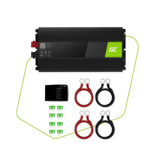 Green Cell INV21 Перетворювач 24 В на 230 В 3000 Вт/6000 Вт Чиста синусоїда