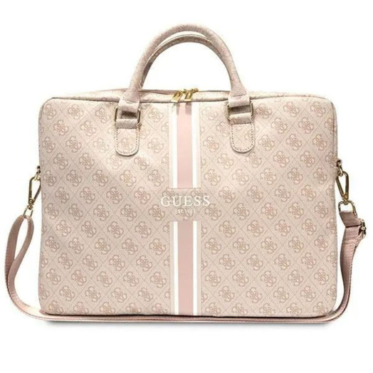 Сумка для ноутбука Guess 4G Printed Stripes GUCB15P4RPSP 16" Pink