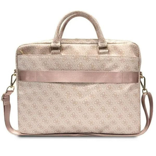 Сумка для ноутбука Guess 4G Printed Stripes GUCB15P4RPSP 16" Pink
