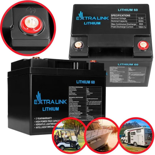 Акумулятор Extralink LiFePO4 EX.30448 12.8V 60Ah