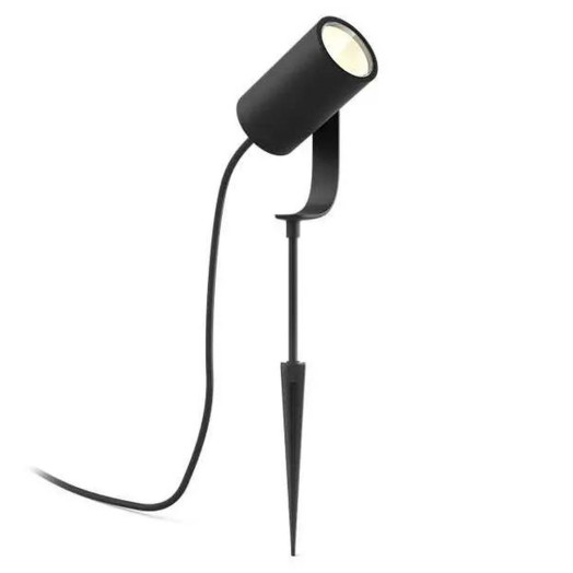 Садовий прожектор Philips Lily Hue Spike Black 17414/30/P7