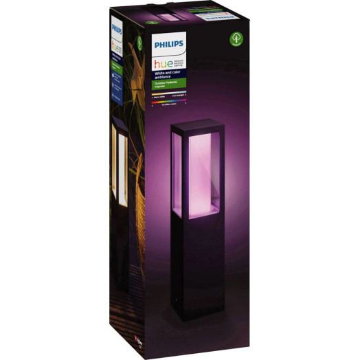 Вуличний світильник Philips Hue на підставці чорний 17431/30/P7