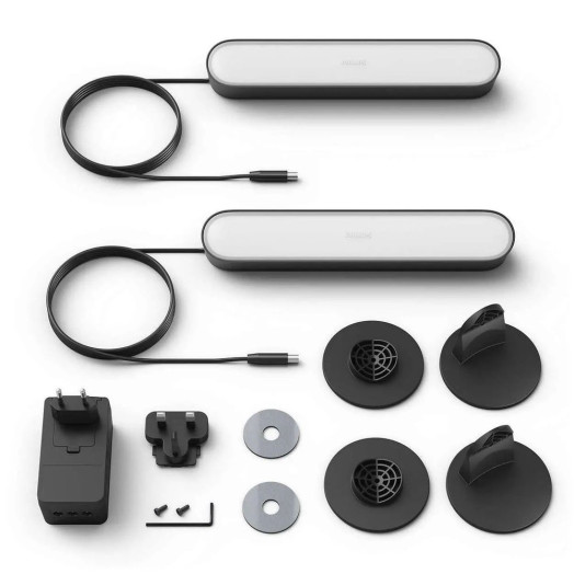 Настільна лампа Philips Hue White і Color Ambiance Play Black 2 шт.